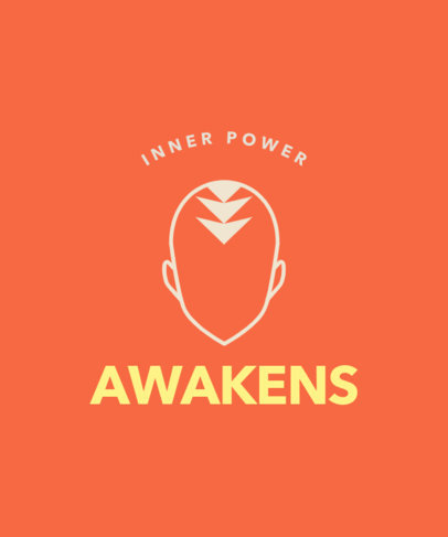 T-Shirt Design Maker Featuring an Aang-Inspired Graphic With a Reference of The Last Airbender