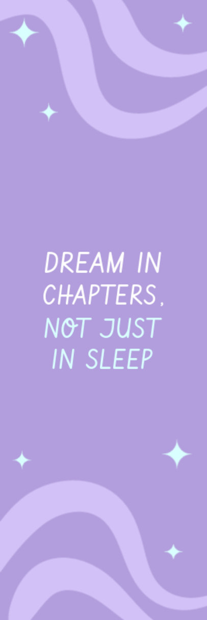 Bookmark Design Creator Featuring Wavy Graphics and a Phrase for Avid Readers 6174j