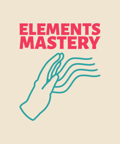 T-Shirt Design Creator With an Elements Master Theme Inspired by The Last Airbender Series 6084m-6156