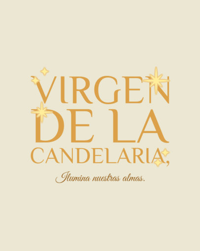 Christian Instagram Post Maker Featuring a Quote for Dia de la Candelaria