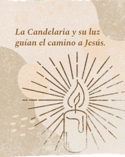 Dia de la Candelaria Instagram Post Generator Featuring a Christian Quote