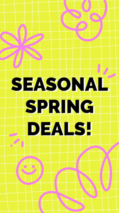 Colorful Instagram Story Maker with Bold Fonts for a Spring Sale Ad 5230j-6181
