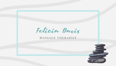 Business Card Maker for Spa Therapist