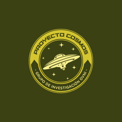 Emblem Logo Template for an OVNI Research Association 6301d