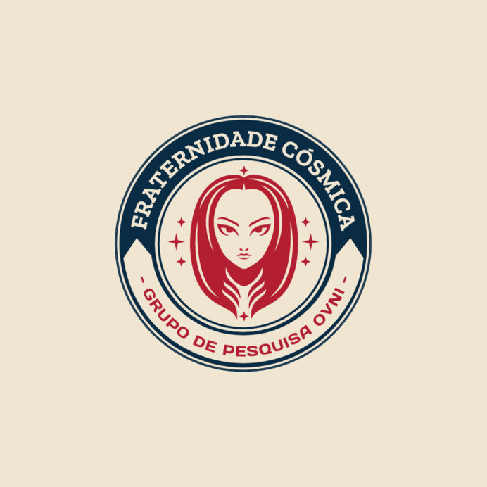 OVNI Research Group Logo Maker Featuring an Emblem with an Alien Face
