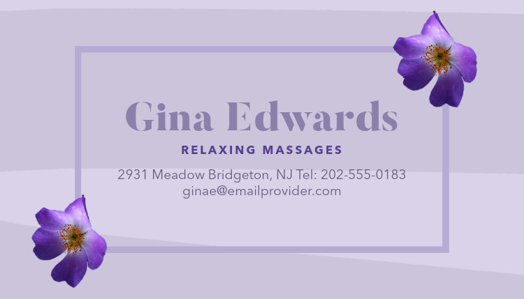 Business Card Template for Spa Resort 