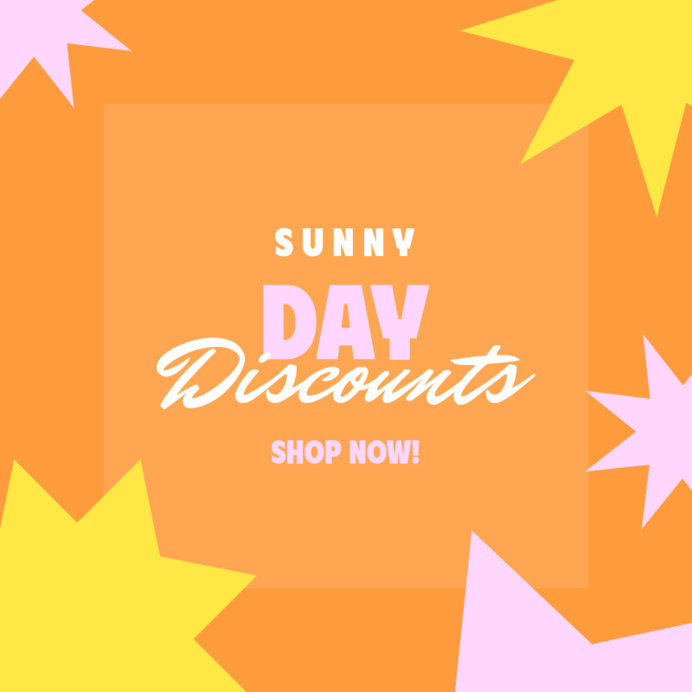 Instagram Post Maker for a Spring Sale Featuring Star Graphics
