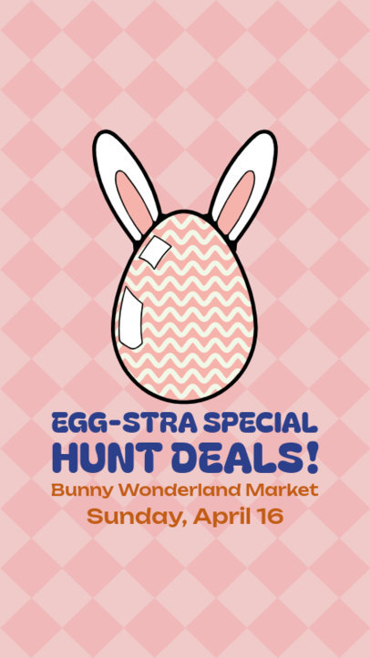Instagram Story Creator Featuring an Egg-Hunting Deal for Easter Season