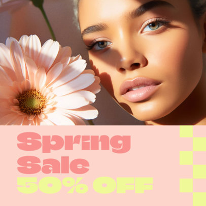 Instagram Post Generator to Promote a Special Spring Discount Offer 5505h-6184