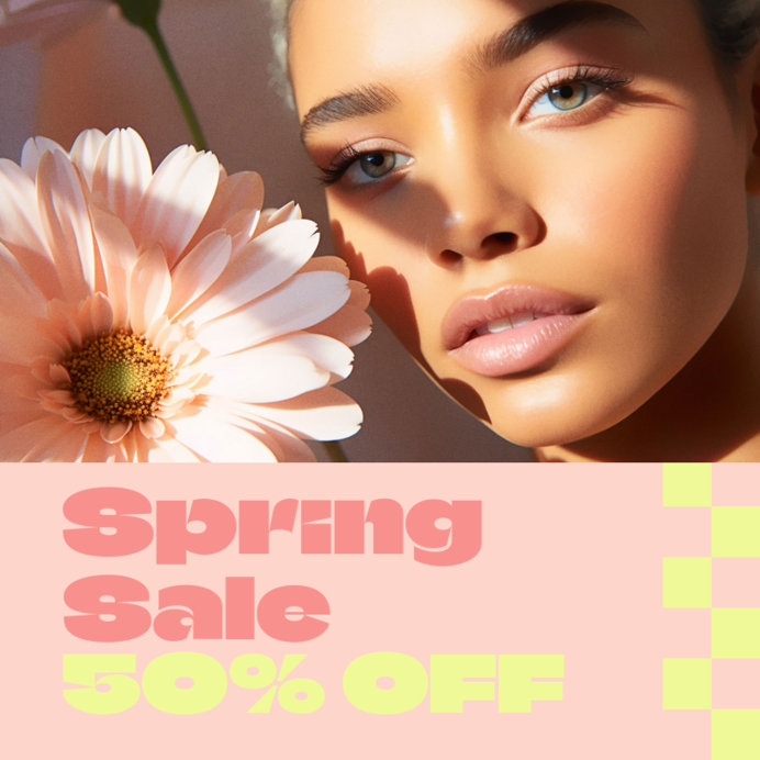 Instagram Post Generator to Promote a Special Spring Discount Offer