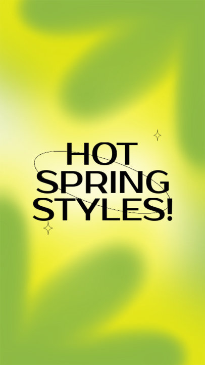 Instagram Story Generator with a Gradient Background for a New Spring Collection