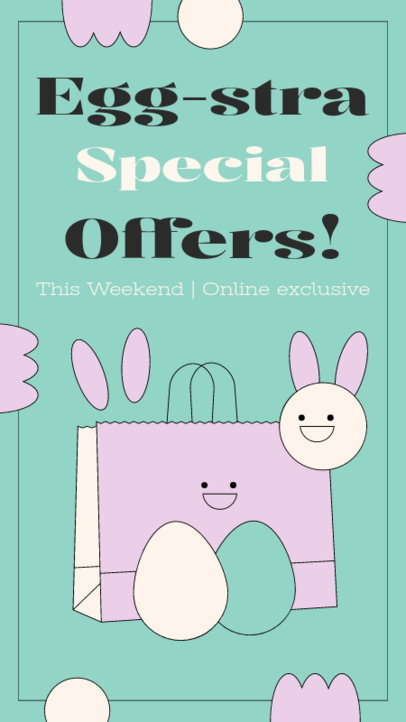 Promotional Instagram Story Maker Featuring Easter Online Exclusive Offers 3134k-6179