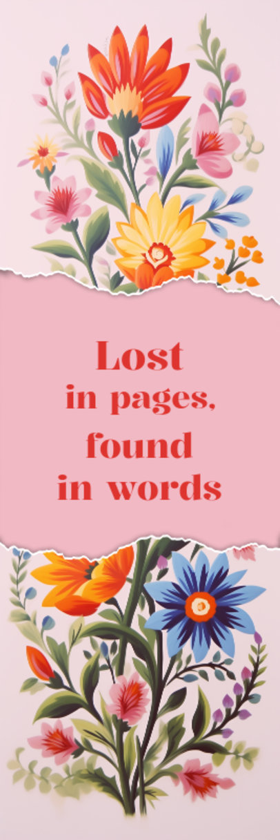 Bookmark Design Creator With a Quote to Celebrate World Book Day 6175b