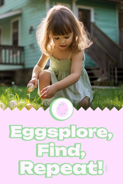 Pinterest Pin Template Featuring Easter Fun Ideas for Children 4810m-6179