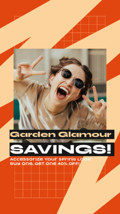 Instagram Story Creator for a Special Spring Ad Featuring an Illustrated Background 2462i-6181