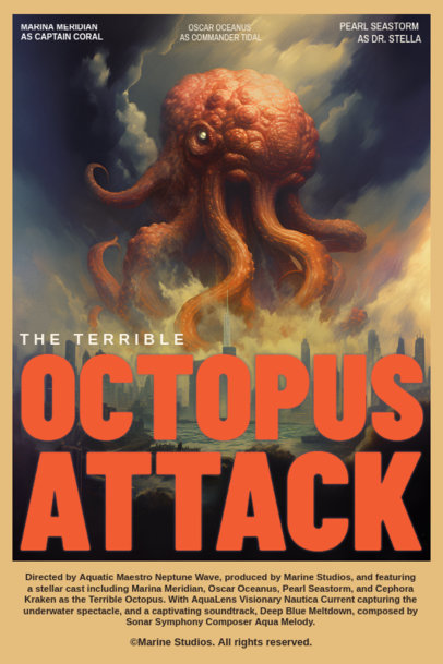 Poster Design Generator for a Sci-Fi Film Inspired by an Alien Movie