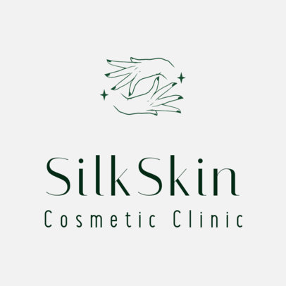 Logo Template With a Minimalist Aesthetic for a Cosmetology Clinic