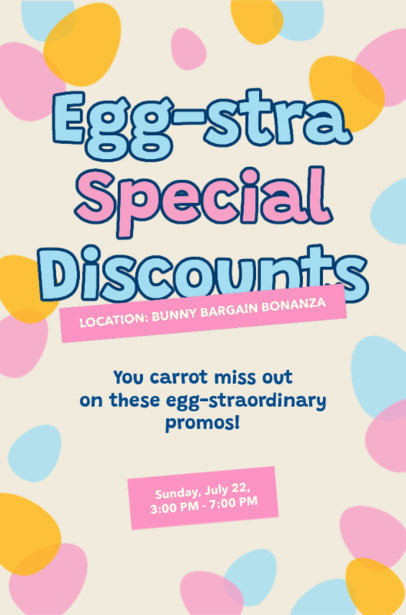 Flyer Design Generator for an Easter Seasonal Discount