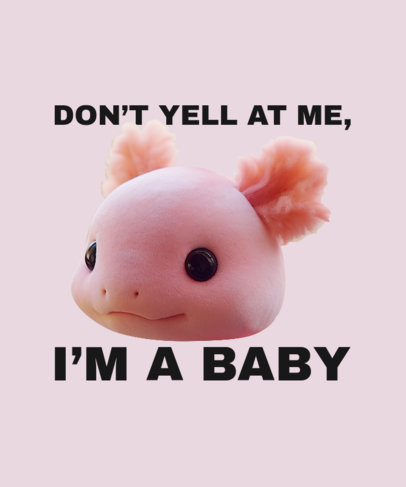 T-Shirt Design Maker Featuring a Cute Animal Inspired by Calico Critters