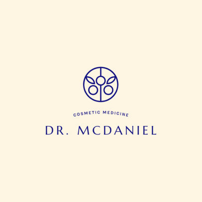 Cosmetic Medicine Logo Generator Featuring a Simple Graphic