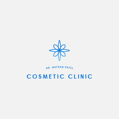 Online Logo Creator Featuring a Flower Graphic for a Cosmetic Clinic