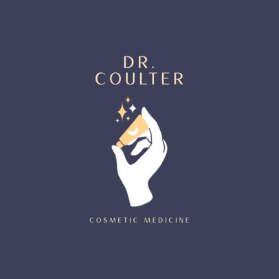 Logo Creator for a Cosmetic Medicine Spa with an Illustrated Hand