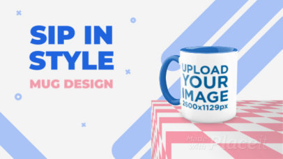 11 Oz Mug Video Featuring Colorful Graphics and Text Animations