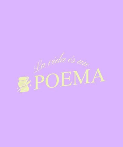 T-Shirt Design Generator With a Poetry Quote in Catalan 4420o-6188