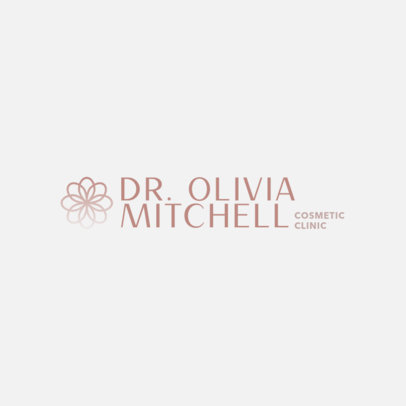 Online Logo Creator with a Simple Icon for a Doctor's Cosmetic Clinic