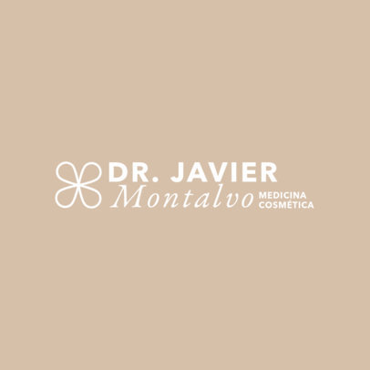 Logo Creator for an Aesthetic Medicine Clinic with a Flower Icon