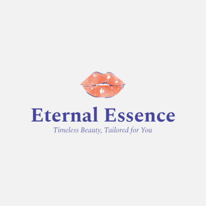 Logo Generator for a Cosmetic Clinic Featuring a Glossy Lips Illustration