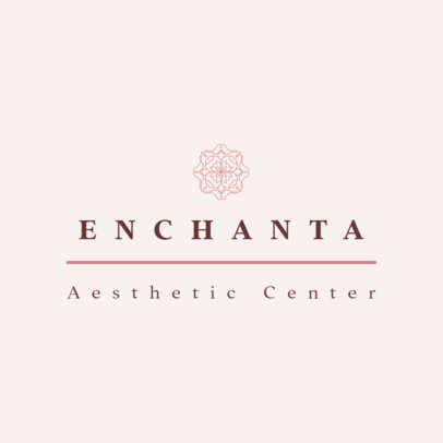 Logo Creator for an Aesthetic Center Featuring an Abstract Symbol