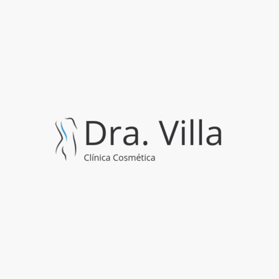 Minimalist Logo Generator for a Cosmetic Center