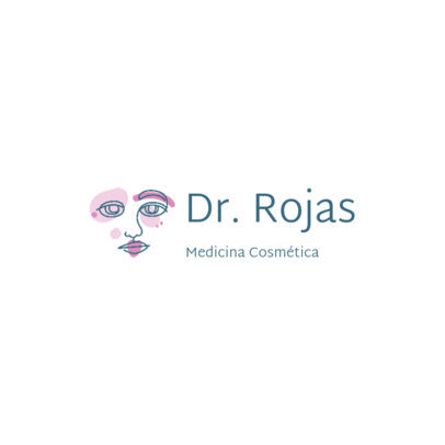 Online Logo Template With an Abstract Face Graphic for a Cosmetic Clinic