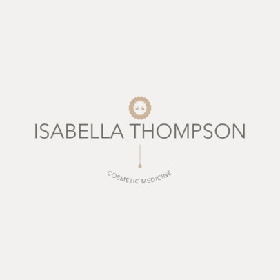 Cosmetic Clinic Logo Template Featuring a Smiling Sun Icon