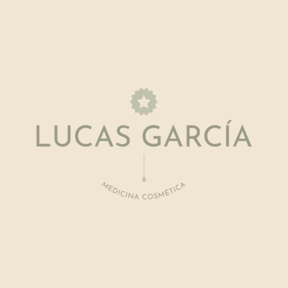 Logo Template for a Cosmetic Clinic Featuring a Star Icon