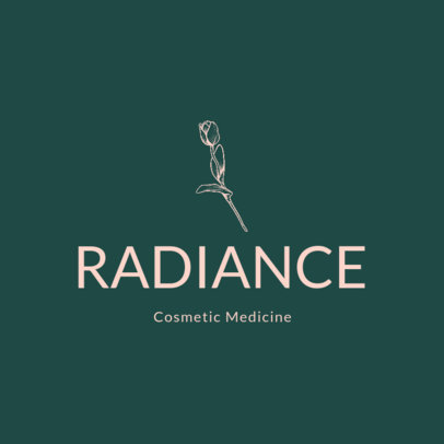 Logo Generator With a Flower Graphic for a Cosmetic Medical Center
