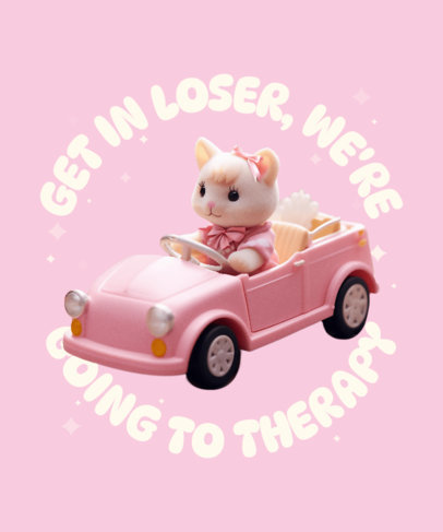 T-Shirt Design Maker Inspired by Ternurines With a Mean Girls Reference