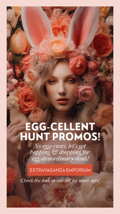 Easter-Themed Instagram Story Maker for Egg-Hunt Special Promos 5933m-6178