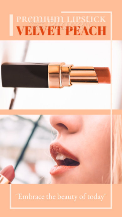 Peach-Inspired Instagram Story Video Generator With a Beauty Quote