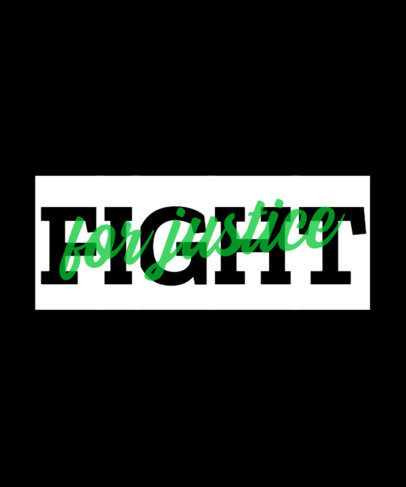 T-Shirt Design Template with a Social Cause Call for Black History Month