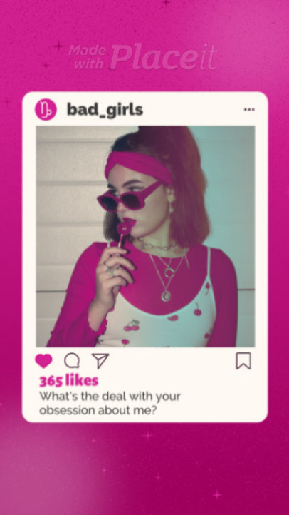 Instagram Story Video Template With a Mean Girls-Inspired Quote 6769a 7690