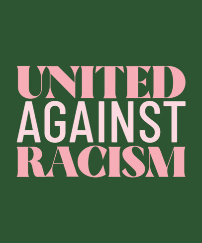 Black History Month-Themed T-Shirt Design Generator with a Quote to Fight Racism 