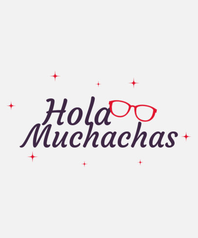 T-Shirt Design Generator with Illustrated Glasses and a Phrase Inspired by Betty La Fea