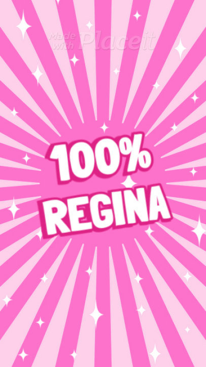 Instagram Story Video Creator With a Pink Aesthetic Inspired by the Mean Girls Film 6565a 7686