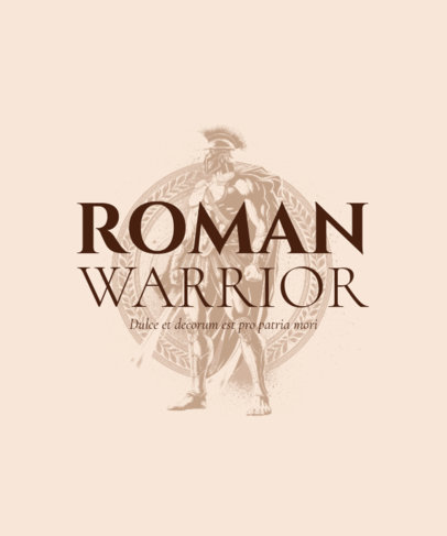 Roman Empire-Inspired T-Shirt Design Maker Featuring a Quote and a Graphic