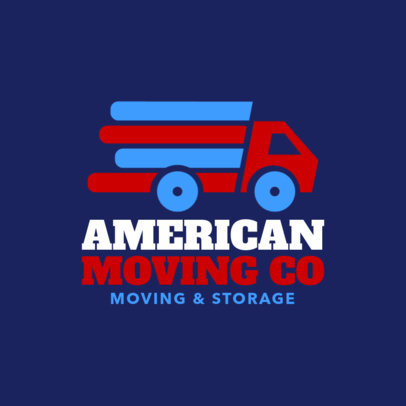 Moving Company Logo Maker with Truck Icon