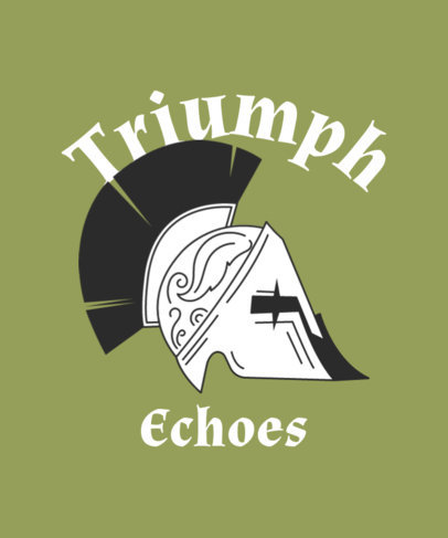 Illustrated T-Shirt Design Generator With a Roman Empire-Inspired Theme