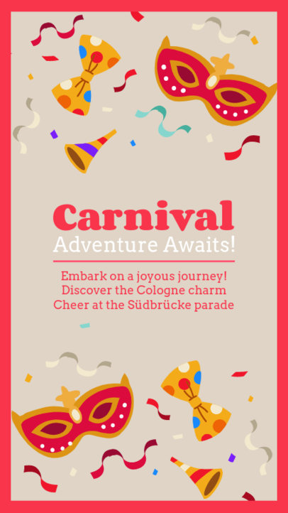 Instagram Story Creator Featuring a Cologne Carnival Theme