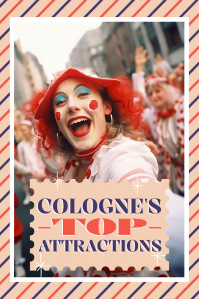 Pinterest Pin Template Featuring Cologne Carnival Top Attractions 5886n-6199
